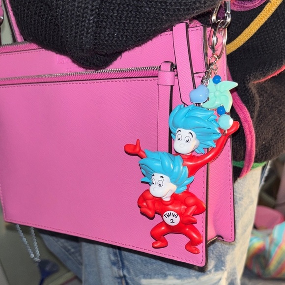 Dr. Seuss Accessories - Dr. Seuss Thing 1 & Thing 2 Keychain Purse Charm Accessory gift